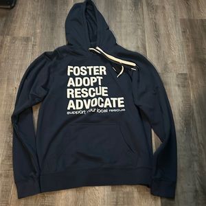 Unbranded Navy 'Foster Adopt Rescue Advocate' Hooded Sweatshirt